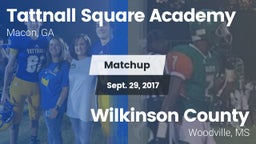Matchup: Tattnall Square Acad vs. Wilkinson County  2017