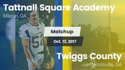 Matchup: Tattnall Square Acad vs. Twiggs County  2017