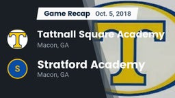 Recap: Tattnall Square Academy  vs. Stratford Academy  2018