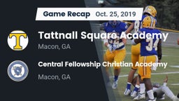 Recap: Tattnall Square Academy  vs. Central Fellowship Christian Academy  2019