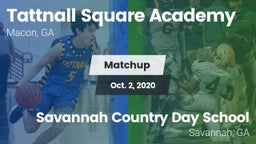 Matchup: Tattnall Square Acad vs. Savannah Country Day School 2020