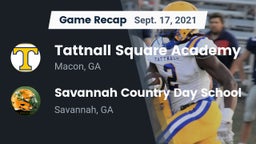 Recap: Tattnall Square Academy  vs. Savannah Country Day School 2021