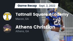 Recap: Tattnall Square Academy  vs. Athens Christian  2022