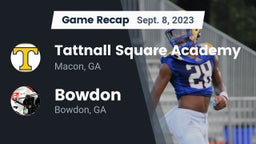 Recap: Tattnall Square Academy vs. Bowdon  2023