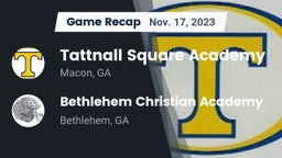 Recap: Tattnall Square Academy vs. Bethlehem Christian Academy  2023