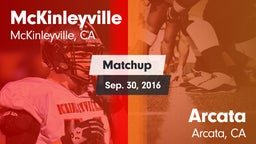 Matchup: McKinleyville vs. Arcata  2016