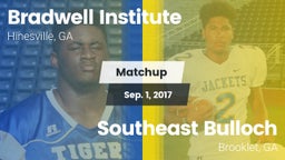 Matchup: Bradwell Institute vs. Southeast Bulloch  2017