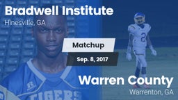 Matchup: Bradwell Institute vs. Warren County  2017