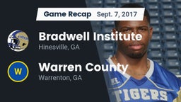 Recap: Bradwell Institute vs. Warren County  2017