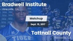 Matchup: Bradwell Institute vs. Tattnall County  2017