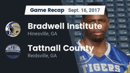 Recap: Bradwell Institute vs. Tattnall County  2017