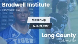Matchup: Bradwell Institute vs. Long County  2017