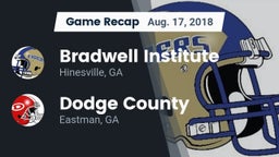 Recap: Bradwell Institute vs. Dodge County  2018