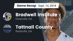 Recap: Bradwell Institute vs. Tattnall County  2018