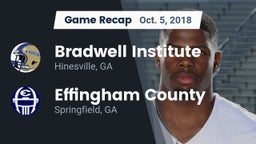 Recap: Bradwell Institute vs. Effingham County  2018