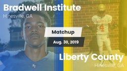 Matchup: Bradwell Institute vs. Liberty County  2019