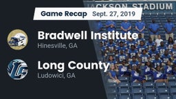 Recap: Bradwell Institute vs. Long County  2019