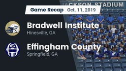 Recap: Bradwell Institute vs. Effingham County  2019