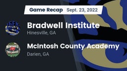 Recap: Bradwell Institute vs. McIntosh County Academy  2022