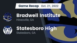 Recap: Bradwell Institute vs. Statesboro High 2022