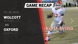 Recap: Wolcott  vs. Oxford  2016