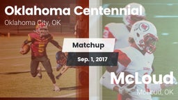 Matchup: Oklahoma Centennial vs. McLoud  2017