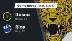 Recap: Itasca  vs. Rice  2017