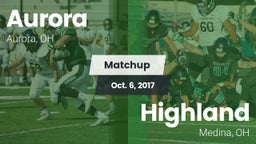 Matchup: Aurora vs. Highland  2017