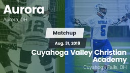 Matchup: Aurora vs. Cuyahoga Valley Christian Academy  2018