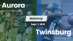 Matchup: Aurora vs. Twinsburg  2018