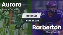 Matchup: Aurora vs. Barberton  2018