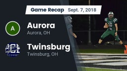 Recap: Aurora  vs. Twinsburg  2018