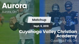 Matchup: Aurora vs. Cuyahoga Valley Christian Academy  2019