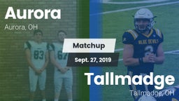 Matchup: Aurora vs. Tallmadge  2019