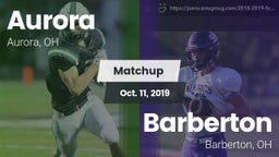 Matchup: Aurora vs. Barberton  2019