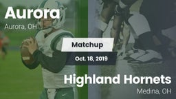 Matchup: Aurora vs. Highland Hornets 2019