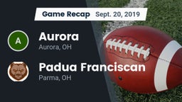 Recap: Aurora  vs. Padua Franciscan  2019