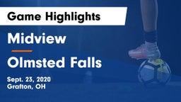 Midview  vs Olmsted Falls  Game Highlights - Sept. 23, 2020