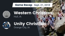 Recap: Western Christian  vs. Unity Christian  2018