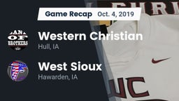 Recap: Western Christian  vs. West Sioux  2019