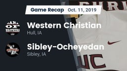 Recap: Western Christian  vs. Sibley-Ocheyedan 2019