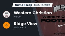 Recap: Western Christian  vs. Ridge View  2022