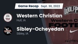 Recap: Western Christian  vs. Sibley-Ocheyedan 2022
