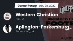 Recap: Western Christian  vs. Aplington-Parkersburg  2022