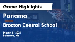 Panama  vs Brocton Central School Game Highlights - March 5, 2021