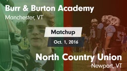 Matchup: Burr & Burton vs. North Country Union  2016