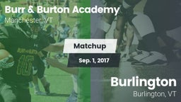Matchup: Burr & Burton vs. Burlington  2017