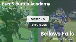 Matchup: Burr & Burton vs. Bellows Falls  2017