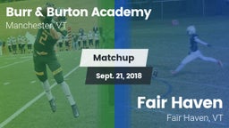 Matchup: Burr & Burton vs. Fair Haven  2018