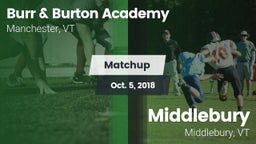 Matchup: Burr & Burton vs. Middlebury  2018